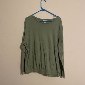 Green long sleeve shirt